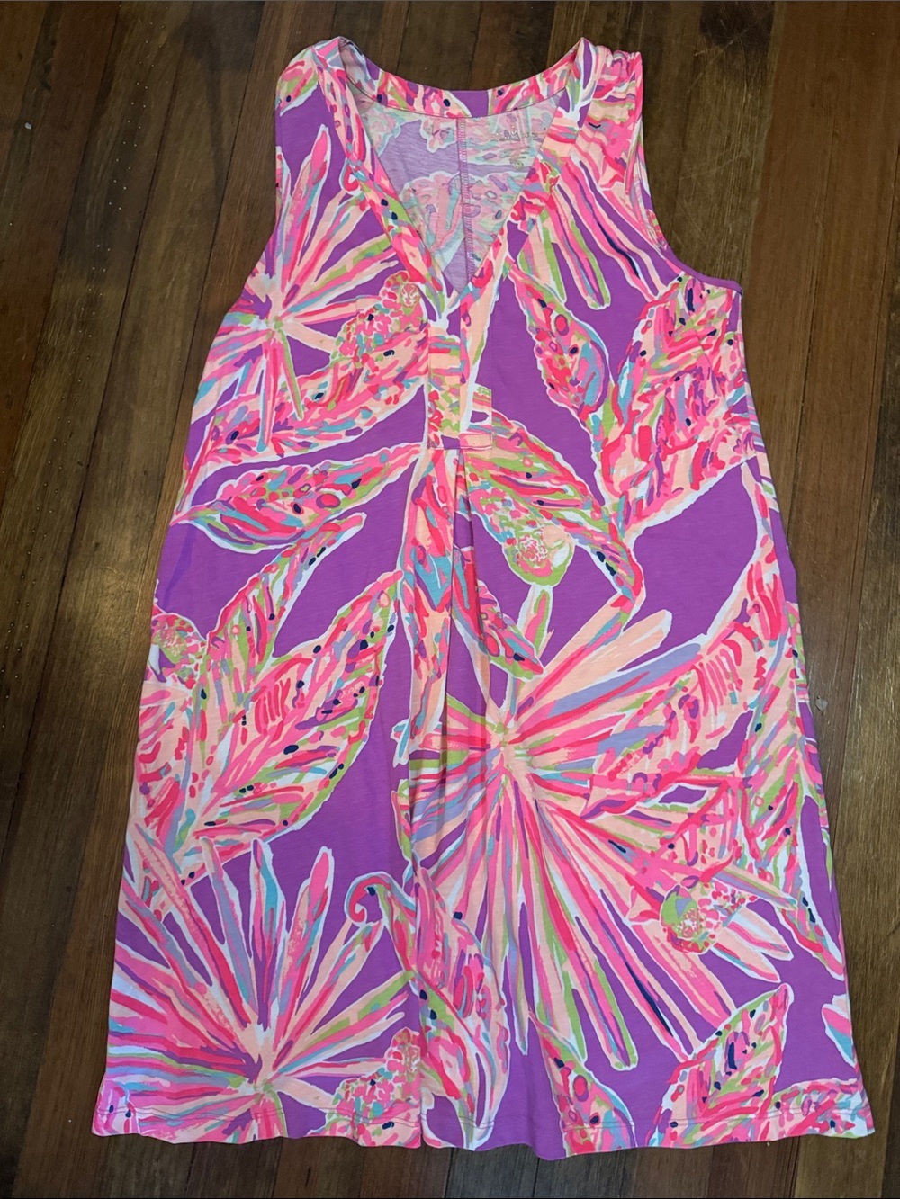 Lilly Pulitzer Multicolor Tropical Print Top - Pink, Purple & Aqua